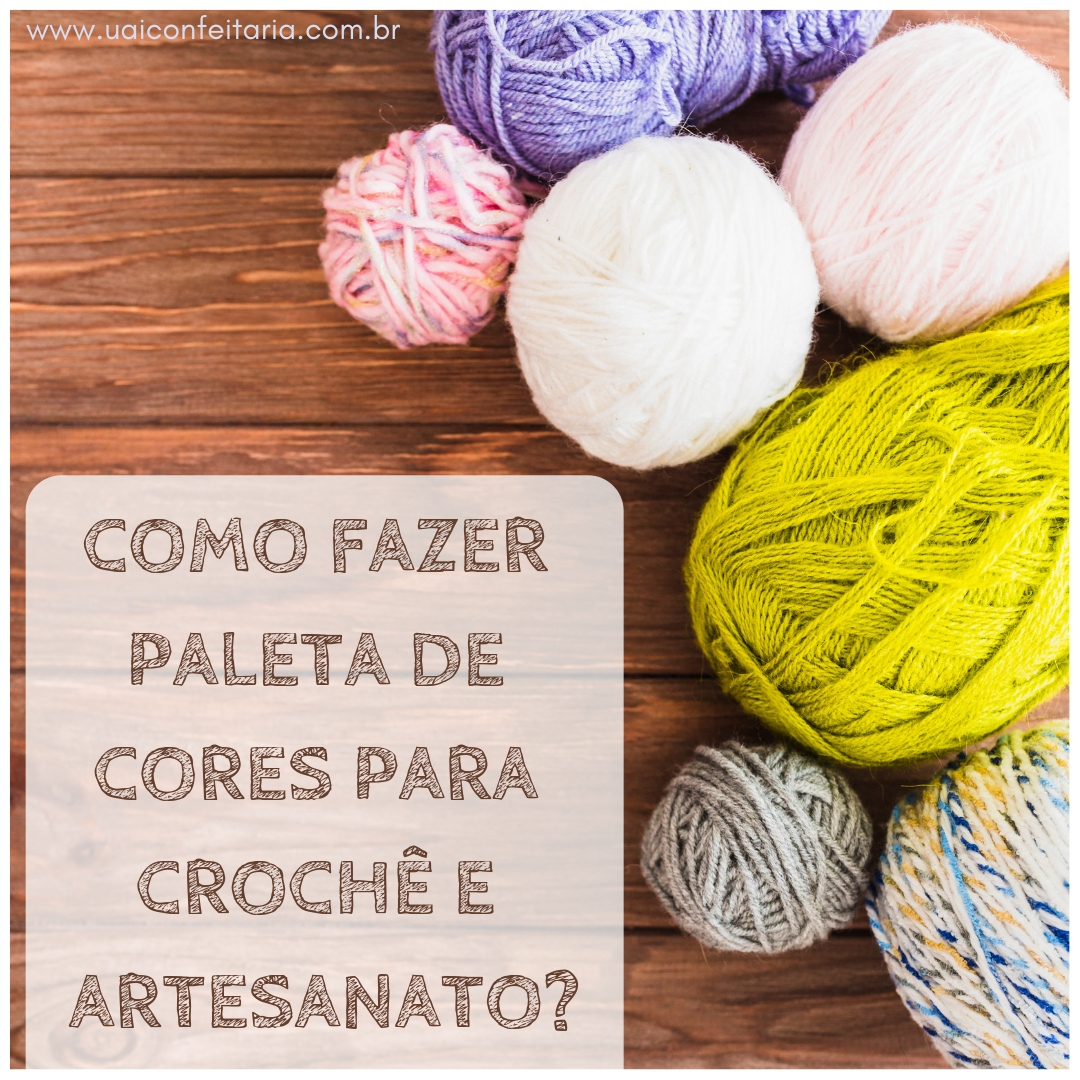 Paleta de cores para crochê e  artesanato
