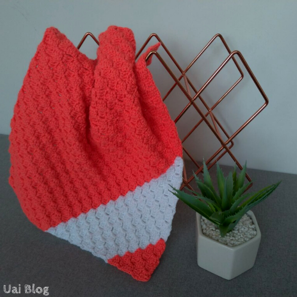 Sousplat de Crochê C2C – Motivo Íris