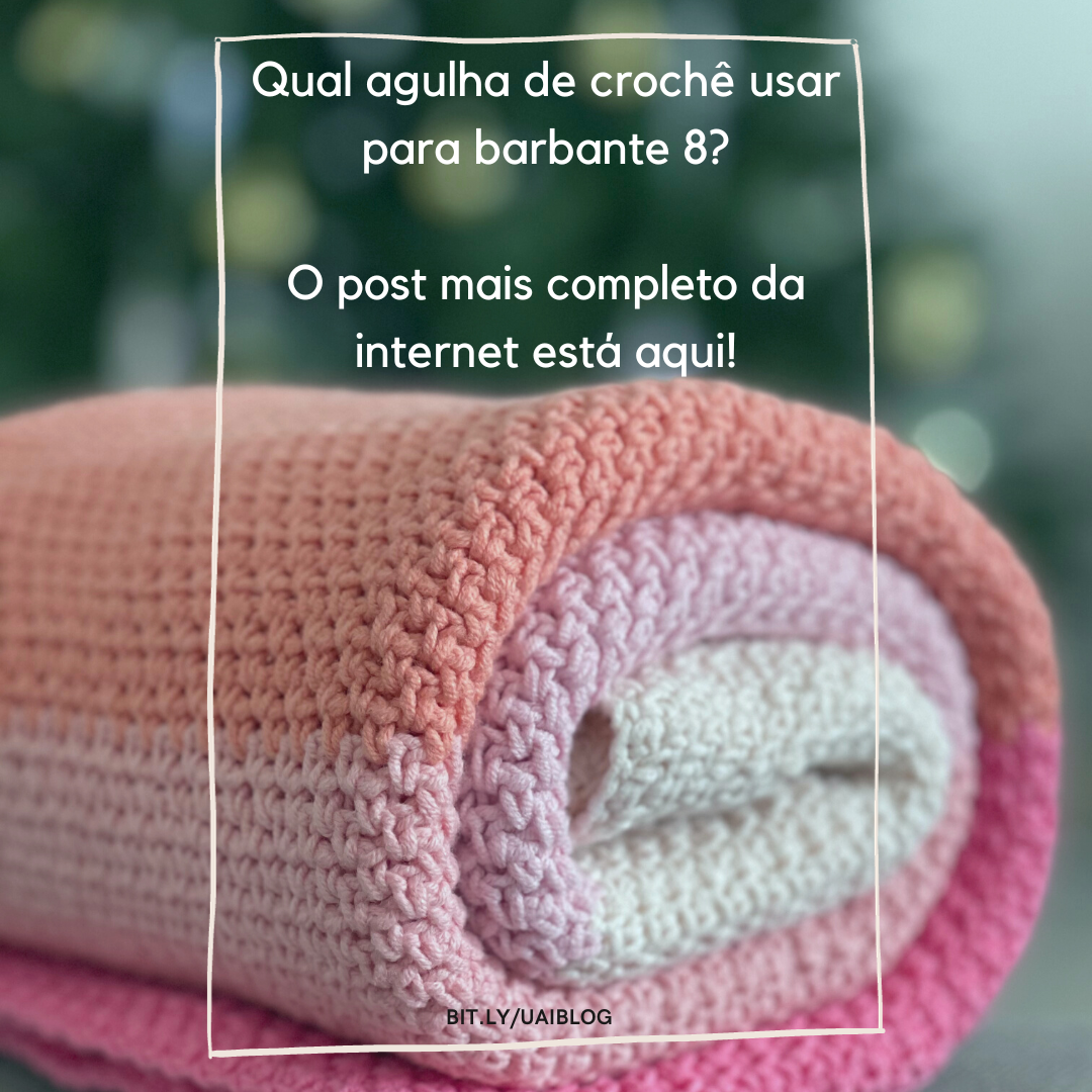 agulha de crochê usar para barbante 8